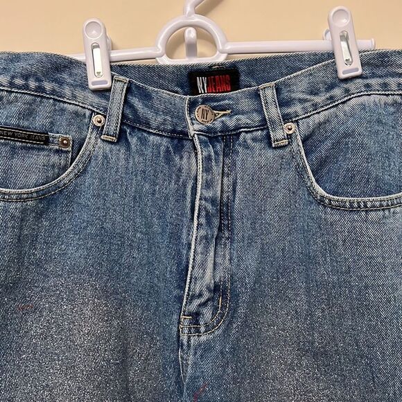 New York & Company glittery ladies size 10 jeans. - Picture 2 of 6